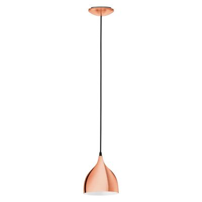 Metalowa design lampa wisząca miedziana, Piglio