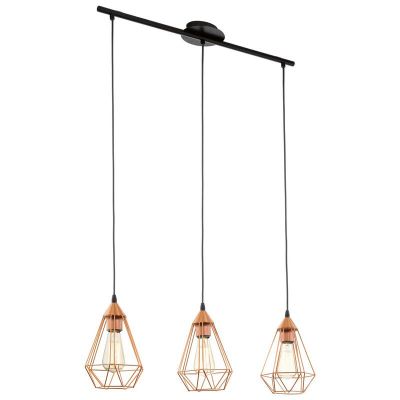 Metalowa industrialna lampa wisząca miedziana, Costel