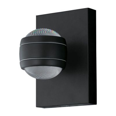 Plastikowa lampa zewnętrzna czarna, Bastien, IP44