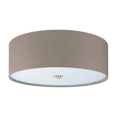 Tkanina nowoczesna lampa sufitowa ciemnoszara, Abano