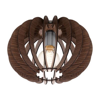 Drewniana design lampa sufitowa brązowa, Kiran