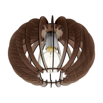 Drewniana design lampa sufitowa brązowa, Kiran