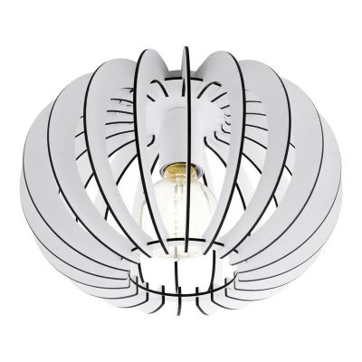 Drewniana design lampa sufitowa biała, Kiran