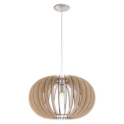 Drewniana lampa wisząca rustykalna, Kiran