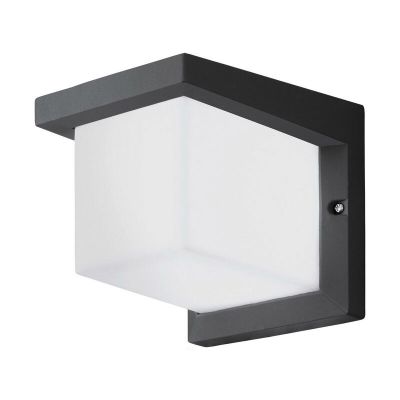 Plastikowa nowoczesna lampa zewnętrzna antracytowa, Marcela, 10W, 3000K LED, IP54