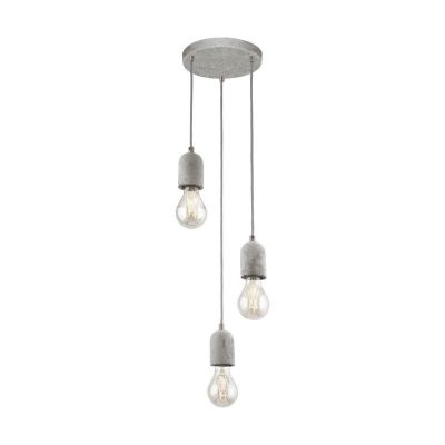 Betonowa lampa wisząca szara, Antoni