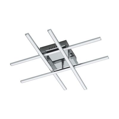 Stalowa nowoczesna lampa sufitowa chromowana, Arantxa, 24W, 3000K LED