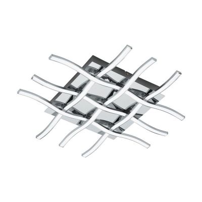 Stalowa nowoczesna lampa sufitowa chromowana, Arantxa, 36W, 3000K LED