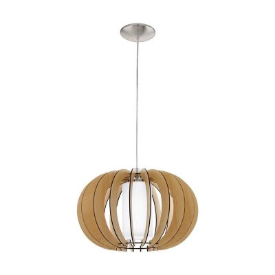 Drewniana lampa wisząca rustykalna, Kiran