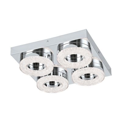 Plastikowy nowoczesny kinkiet chromowany, Arjo, 4W, 3000K LED