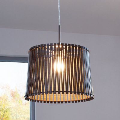 Drewniana lampa wisząca brązowa, Berry
