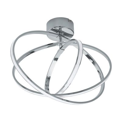 Aluminiowy design plafon sufitowy chromowany, Tinus, 12W, 3000K LED