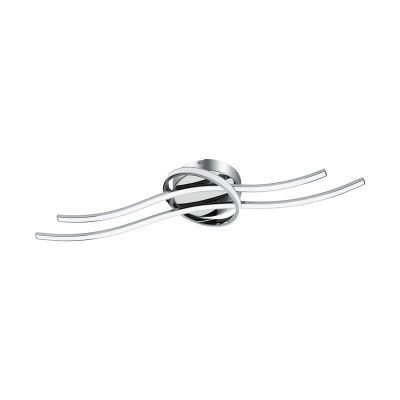 Aluminiowy design plafon sufitowy chromowany, Tinus, 6W, 3000K LED