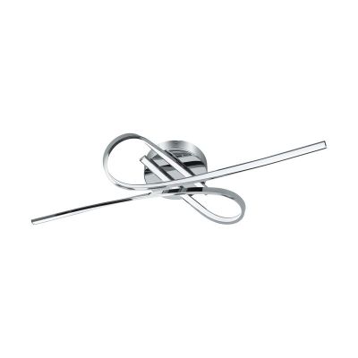 Aluminiowy design plafon sufitowy chromowany, Tinus, 10W, 3000K LED