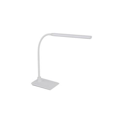 Plastikowa nowoczesna lampa biurkowa biała, Brennan, 5W, 4000K LED, z dotykowy ściemniacz