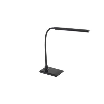 Plastikowa nowoczesna lampa biurkowa czarna, Brennan, 5W, 4000K LED, z dotykowy ściemniacz