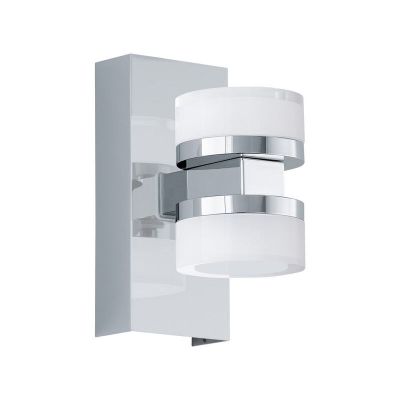 Plastikowy nowoczesny kinkiet chromowany, Busra, 7W, 3000K LED, IP44