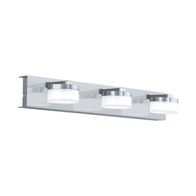 Plastikowy nowoczesny kinkiet chromowany, Busra, 7W, 3000K LED, IP44