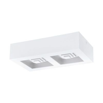 Stalowy nowoczesny plafon sufitowy biały, Olger, 6W, 3000K LED
