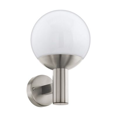 Stal Nierdzewna nowoczesna lampa zewnętrzna srebrna, Baukje, IP44
