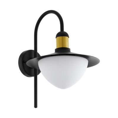 Metalowa nowoczesna lampa zewnętrzna złota, Jaylano, IP44
