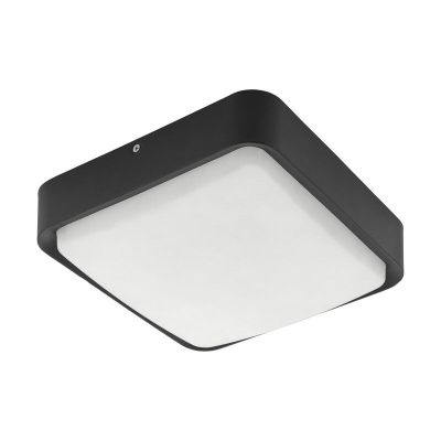 Aluminiowa lampa zewnętrzna czarna, Mace, IP44