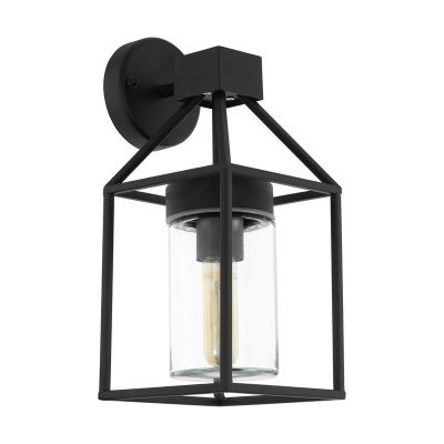 Metalowa nowoczesna lampa zewnętrzna czarna, Riff, IP44