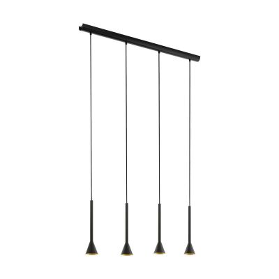 Stalowa lampa wisząca czarna, Marielle