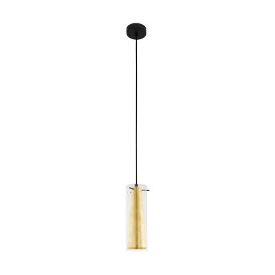 Szklana nowoczesna lampa wisząca złota, Barceno