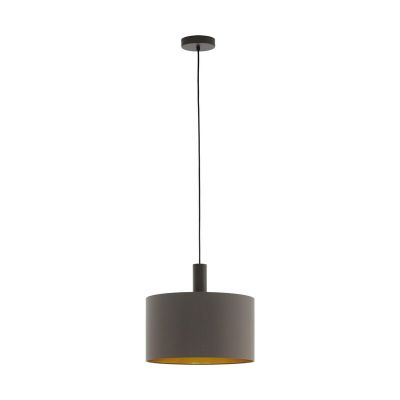 Tkanina nowoczesna lampa wisząca brązowa, Mies