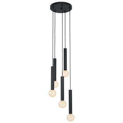Metalowa lampa wisząca czarna, Nicholas