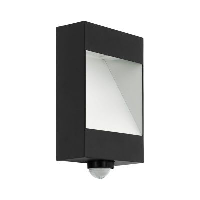 Aluminiowy nowoczesny kinkiet zewnętrzny z czujnikiem ruchu antracytowy, Elvi, 10W, 3000K LED, IP44