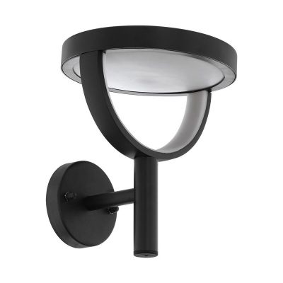 Aluminiowa nowoczesna lampa zewnętrzna czarna, Funs, 15W, regulowana ciepła do zimnej bieli LED, IP44