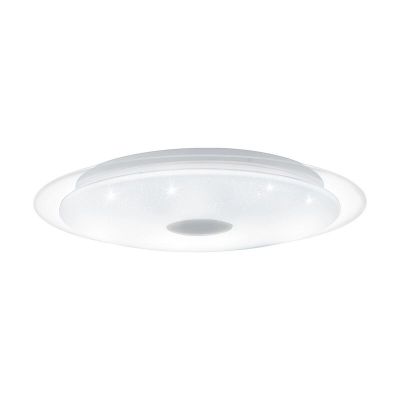 Stalowy plafon sufitowy przezroczysty, Dunya, 24W, regulowany kolor LED