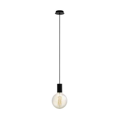 Stalowa lampa wisząca czarna, Samed