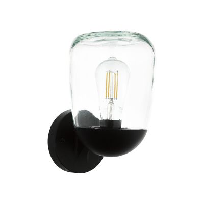 Aluminiowa nowoczesna lampa zewnętrzna czarna, Kerwin, IP44