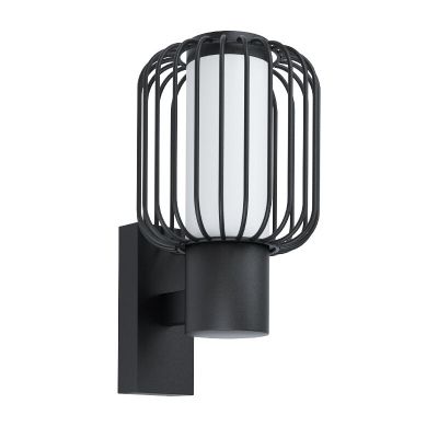 Stalowa nowoczesna lampa zewnętrzna czarna, Latife, IP44