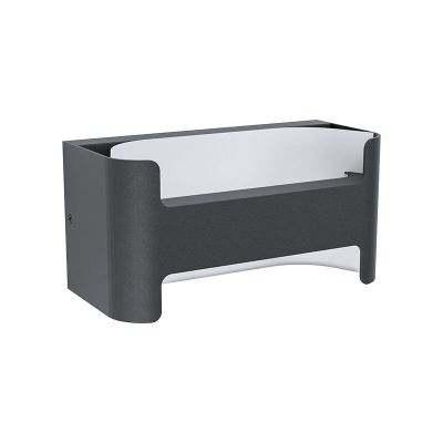 Aluminiowa nowoczesna lampa zewnętrzna biała, Lard, 4,8W, 3000K LED, IP44