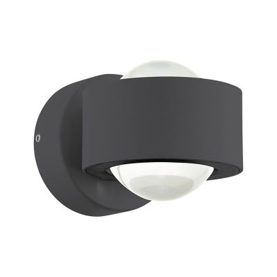 Aluminiowa nowoczesna lampa zewnętrzna antracytowa, Lyn, 2W, 3000K LED, IP44