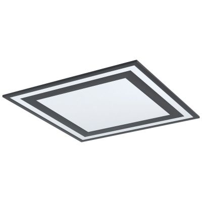 Aluminiowy nowoczesny plafon sufitowy czarny, Tirzah, 36W, 4000K LED