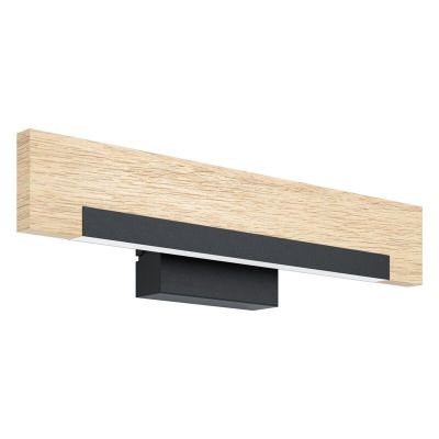 Drewniany kinkiet brązowy, Ludovica, 9W, 3000K LED