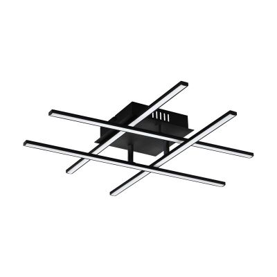 Stalowy nowoczesny plafon sufitowy czarny, Arantxa, 21W, 3000K LED