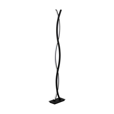 Aluminiowa nowoczesna lampa stojąca czarna, Arantxa, 32W, 3000K LED, z przełącznik