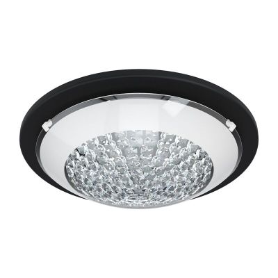 Stalowy plafon sufitowy czarny, Geeske, 11W, 3000K LED