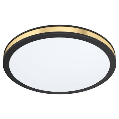 Stalowy nowoczesny plafon sufitowy czarny, Rivano, 11W, 3000K LED