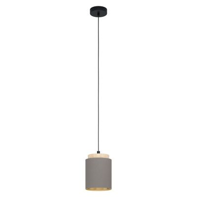 Tkanina nowoczesna lampa wisząca brązowa, Gabi
