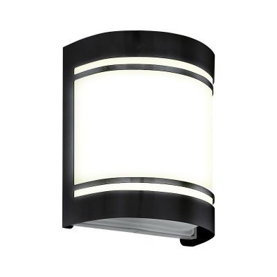 Stalowa nowoczesna lampa zewnętrzna czarna, Aartje, IP44