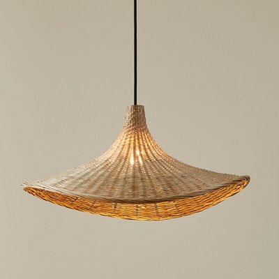 Rattanowa lampa wisząca brązowa, Jettie