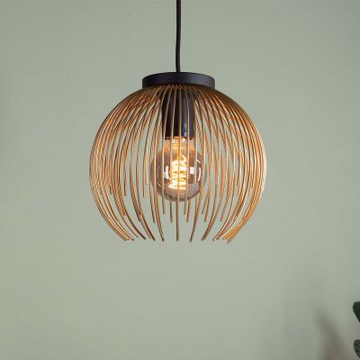 Aluminiowa industrialna lampa wisząca złota, Keimpe