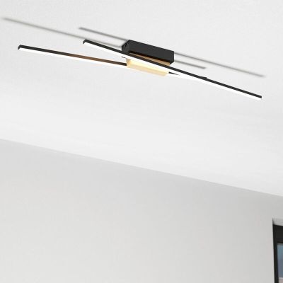 Aluminiowa nowoczesna lampa sufitowa czarna, Leintje, 13W, 3000K LED